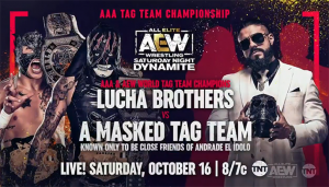 Read more about the article AEW Teases A Masked Tag Team Affiliated With Andrade El Idolo As Mystery Opponents On Saturday Night Dynamite!