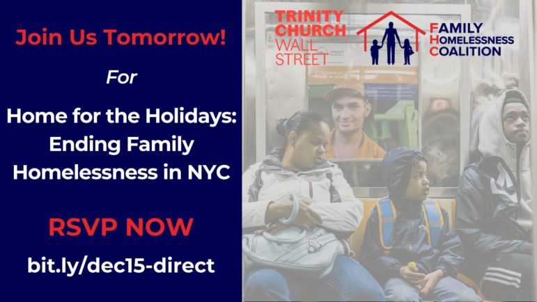 You are currently viewing Ending Family Homelessness in NYC: 12/15 Event